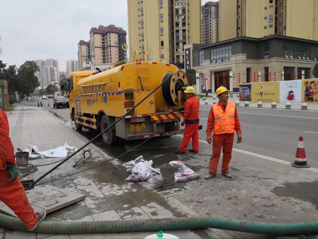 曹妃甸排污管道清淤-管道清洗